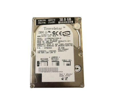 IBM 30GB 4200RPM IDE Ultra ATA/100 ATA-6 2MB Cache 2.5-Inch Hard Drive for Laptops