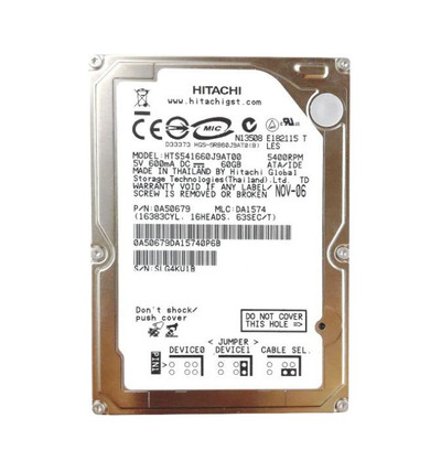Hitachi 60GB 5400RPM ATA 100 2.5 8MB Cache Travelstar Hard Drive compatible with laptops and notebooks