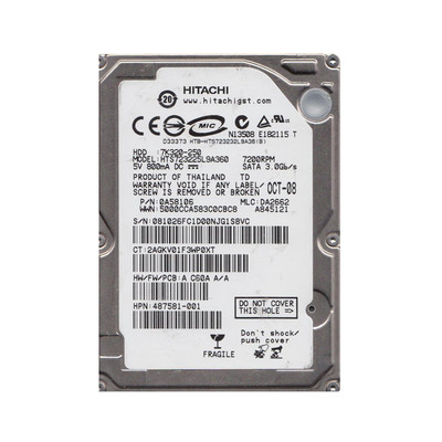 Hitachi Travelstar 7K320 250GB SATA Hard Drive for ProLiant DL360p Gen8 Servers