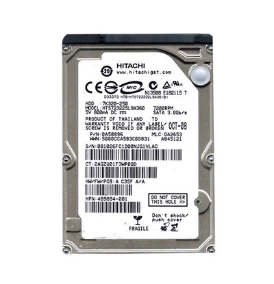 Hitachi Travelstar 7K320 250GB SATA 3Gb/s 16MB Cache 2.5 HDD for laptops
