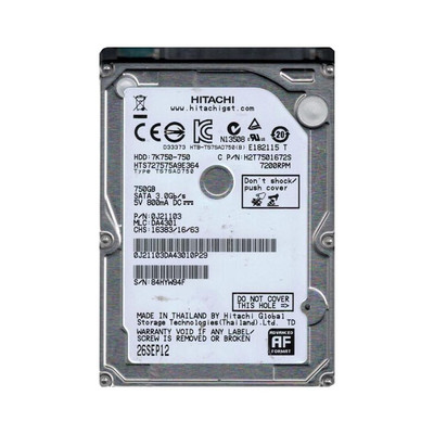 Hitachi 750GB 7200RPM SATA 3Gb/s 2.5 Hard Drive for ProLiant DL360p Gen8 Servers
