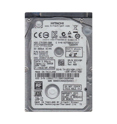 HGST Travelstar Z7K500 500GB 7200RPM SATA 6Gb/s 2.5 HDD for ProLiant DL360p Gen8 Servers