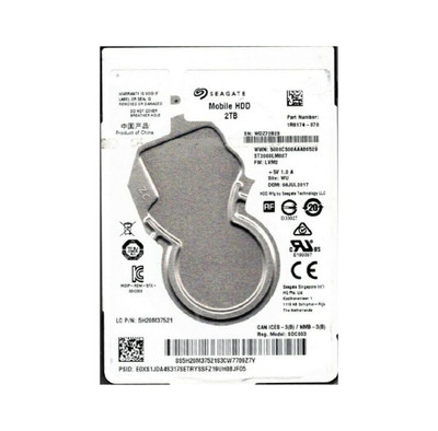 Seagate 2TB 5400RPM SATA 6Gb/s 2.5 Hard Drive 1R8174-070 for laptops and servers