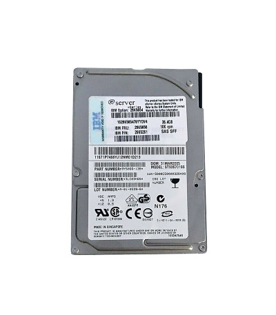 26K5261 - IBM 36.4GB 10000RPM SAS 3Gb/s Hot Swappable 8MB Cache 2.5-Inch Hard Drive for System