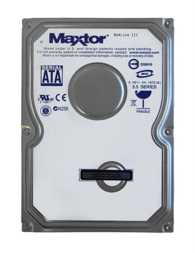 Maxtor MaXLine III 250GB SATA Hard Drive 7200RPM 16MB Cache 3.5-inch - Compatible with servers