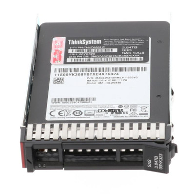 Lenovo PM1633A 3.84TB SAS 12GB/s SSD for Read Intensive TLC 2.5 Servers