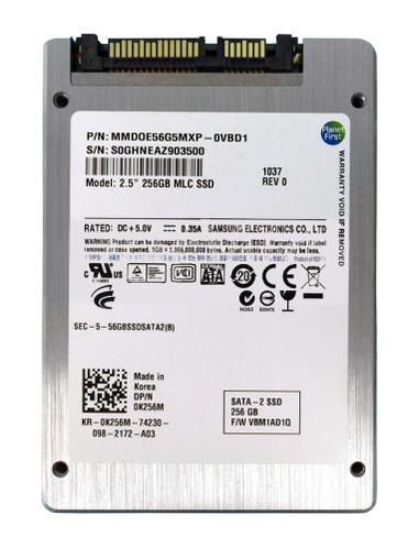 Dell 256GB MLC SATA 3Gbps 2.5 SSD for ProLiant DL360p Gen8 Servers