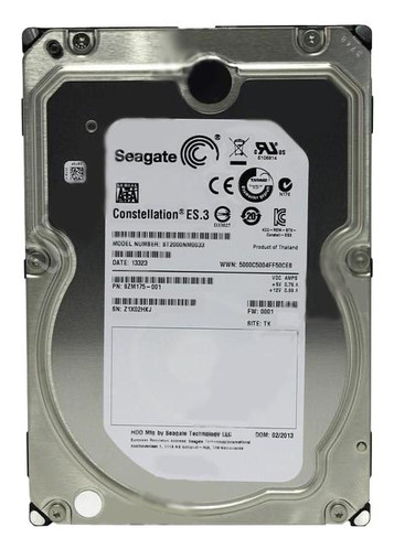 Seagate Constellation ES.3 2TB SATA Hard Drive 7200RPM 128MB Cache 512n 3.5 - Compatible with Servers