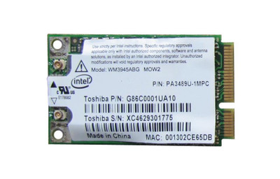 Intel PRO/Wireless 3945ABG Mini PCI Express Network Adapter for 54Mbps IEEE 802.11a/b/g WiFi in laptops