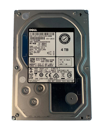 Dell 4TB SAS 12Gbps 3.5 Internal Hard Drive 0F22986 ISE 512n - Compatible with Servers