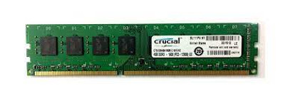 Crucial 4GB DDR3-1600MHz Memory Module CT51264BA160B for PC, Non-ECC, Unbuffered, 240-Pin DIMM