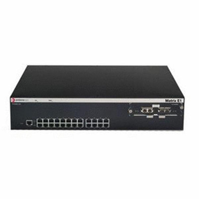 Enterasys Networks Matrix E1 Workgroup Switch with 24 RJ-45 Ports, Fast Ethernet, 2U Size, for Network Switching.