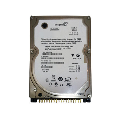 Seagate EE25 40GB 5400RPM IDE Ultra ATA/100 ATA-6 8MB Cache 2.5-Inch Hard Drive for laptops