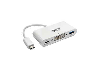 Tripp Lite USB 3.2 Gen 1 Type-C Interface Hub in White - U444-06N-DU-C - Compatible with USB 3.1 Gen 1 - 5000 Mbit/s