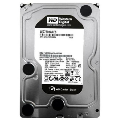 Western Digital Caviar Black 750GB 7200RPM SATA 3.5-Inch Hard Drive - Compatible with RoHS, 32MB Cache