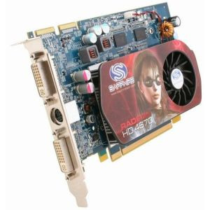 ATI Sapphire HD4670 512MB DDR3 PCI Express Dual DVI-I TV-out Graphics Adapter for high-definition displays