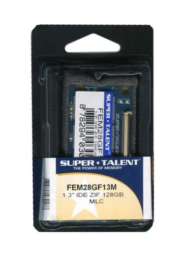 FEM28GF13M Super Talent 128GB MLC ATA/IDE (PATA ZIF) 1.3-inch Internal Solid State Drive (SSD) for Acer Aspire