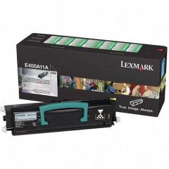 Lexmark E450A11A-B2 Black Laser Toner Cartridge, 6000 Pages, for E450 Laser Printer