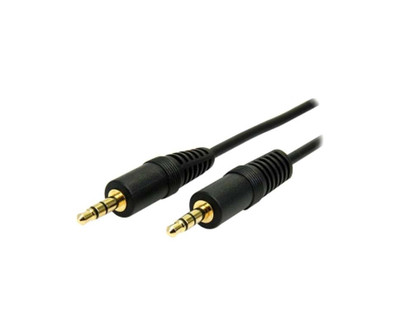 StarTech Slim 15ft 3.5mm Stereo Audio Cable M/M - MU15MMS, audio cable for clear sound, compatible with various devices.