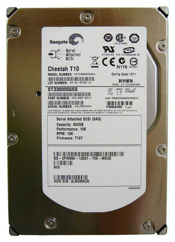 300GB 15K SCSI SAS 3.5 Hard Drive by Seagate - Compatible with Server Storage - ST3300555SS