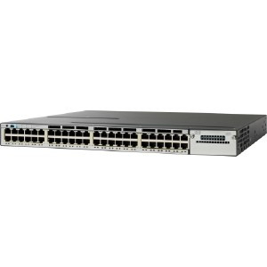 Cisco Catalyst 3750X-48T Switch Layer 3 with 48 Ethernet Ports - Data Lan Base - Stackable - for Managed Networks