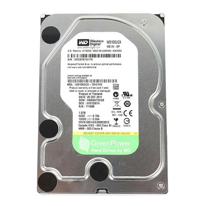 Western Digital AV-GP 1TB 5400RPM SATA 6Gb/s 16MB Cache 3.5-Inch Hard Drive for RoHS Compliance