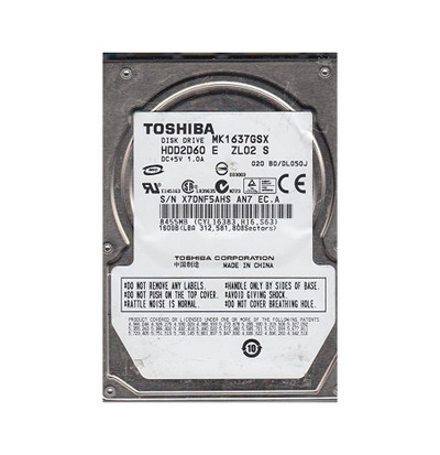Toshiba 160GB 5400RPM SATA 3Gb/s 8MB Cache 2.5-Inch Hard Drive for HDD2D60E - Server Hard Drive