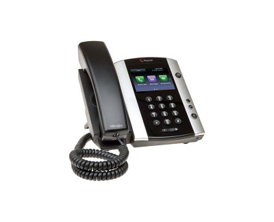 Polycom VVX 501 Desktop PoE Curve Media Phone - Ideal for office use, compatible with various VoIP systems