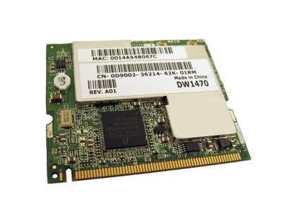 Dell DW1470 802.11a/b/g Mini PCI WiFi Card for laptops - wireless networking upgrade