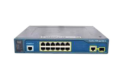 Cisco Catalyst Switch 3560 Compact 12 Port 10/100 Poe + 1 T/Sfp Ip Base, mounted in a server rack Cisco Catalyst Switch 3560 Compact 12 Port 10/100 Poe + 1 T/Sfp Ip Base, mounted in a server rack