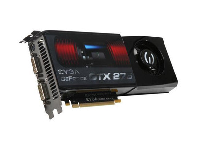 EVGA GeForce GTX 275 SuperClocked 896MB DDR3 GPU for PCI Express 2.0 x16 - SLI Supported Video Graphics Card