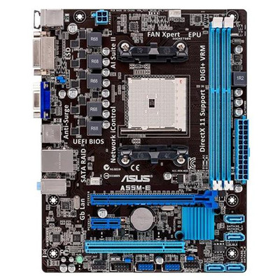 ASUS A55M-E AMD A55 FCH Chipset Motherboard for Athlon/A-Series Processors - micro-ATX