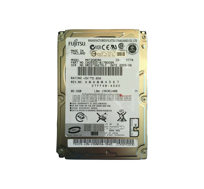 Fujitsu 80GB 5400RPM SATA 1.5GB/s 8MB Cache 2.5 Hard Drive for Servers