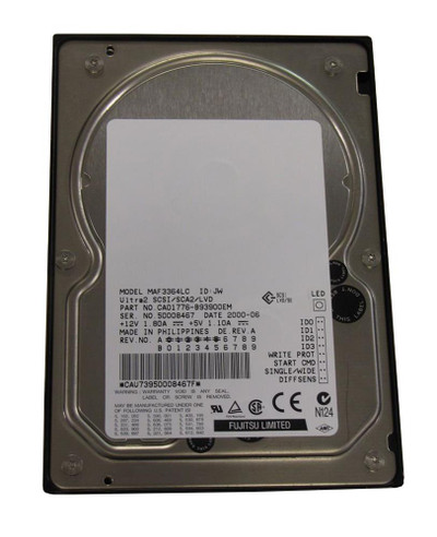 Fujitsu Enterprise 36.4GB 10000RPM Ultra2 Wide SCSI Internal Hard Drive for Servers