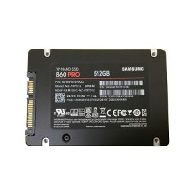 Samsung 860 PRO Series 512GB Multi-Level Cell SATA 6Gb/s V-NAND 2.5-Inch SSD - Compatible with Servers