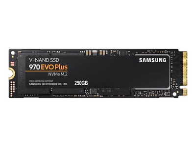 Samsung 970 EVO Plus NVMe 250GB M.2 SSD V-NAND for PCI-Express 3.0 x4 - Compatible with server racks