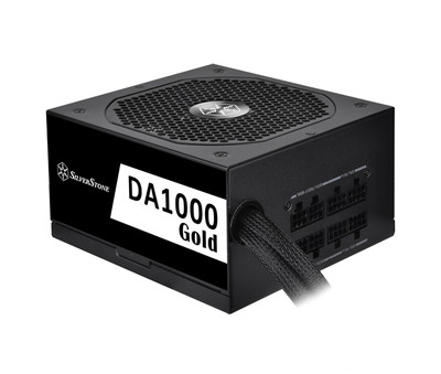 Silver Stone DA1000 Gold 1000W Semi-Modular ATX Power Supply for 100-240V AC 15A 50-60Hz - Compatible with ATX Systems