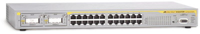 Allied Telesis AT-8624T/2M-30 Layer 3 Switch, 24-Port 10/100Base-TX, 2 Expansion Slots, Network Switch for Data Centers