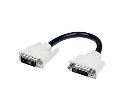 StarTech 6in DVI-D Dual Link Digital Port Saver Extension Cable M/F for connecting devices in tight spaces