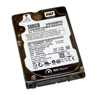 Western Digital Black 500GB 7200RPM SATA 6Gb/s 16MB Cache 2.5 Hard Drive for RoHS Compliance