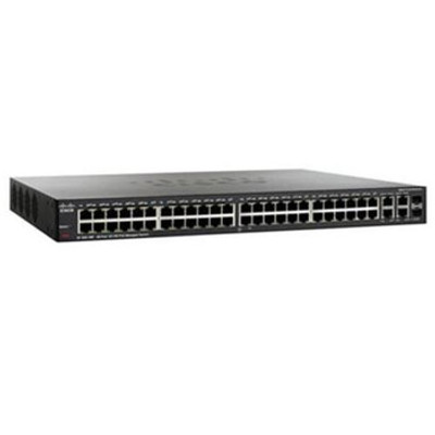 Cisco SF300-48PP-K9 48-Port PoE+ Gigabit Switch for Managed Networks, 2x Gigabit Uplink, 2x mini-GBIC Combo Ports
