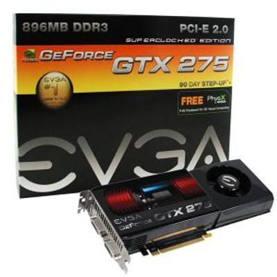 Dell 896MB EVGA nVidia GeForce GTX275 DDR3 PCI Express 2.0 Graphics Card for Gaming Servers