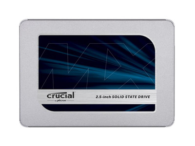 Crucial MX500 Series 500GB TLC SATA 6Gbps 2.5 Internal SSD - AES-256 / TCG Opal 2.0 - Compatible with Servers