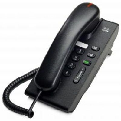 Cisco 6901 IP Phone with Standard Handset in Charcoal, compatible with UC, part of the 6900 series