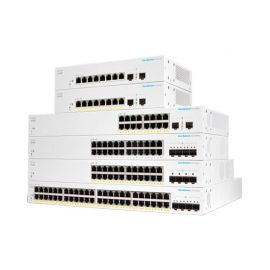 Cisco CBS220-24P-4G 24-port Gigabit Switch with 195W Power Budget and 4 SFP Ports, ideal for network setups