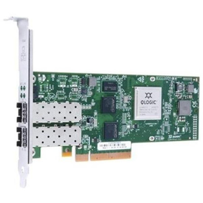 QLogic QLE8362-SR-SP 10Gbps Dual Port FCoE & iSCSI CNA Adapter for PCI Express x8 - Compatible with Servers