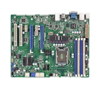 ASRock E3C224 LGA1150 Intel C224 Chipset Server Motherboard, Supports 5th/4th Gen Intel Processors, DDR3, SATA3, ATX