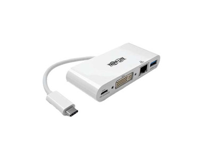 Tripp Lite USB Type-C to DVI-I Video Cable Adapter in White - U444-06N-DGU-C - Compatible with DVI-I devices