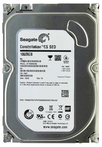 Seagate Constellation CS 1TB SATA Hard Drive for Servers - 7200RPM - 64MB Cache - 3.5-inch