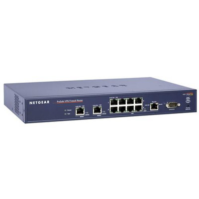 NetGear ProSafe FVX538EU Dual WAN VPN Firewall 200, 8-Port Switch, for Small Business Networking